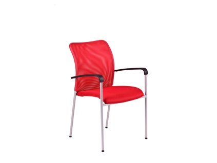 Triton Gray konferenčná rokovacia stolička červená