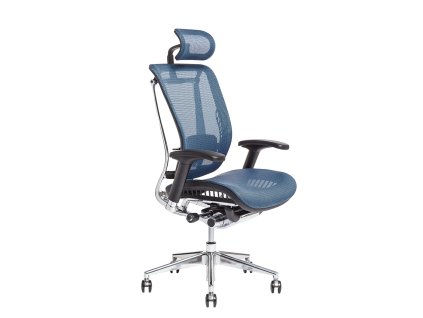 Kancelárska ergonomická stolička Lacerta modrá