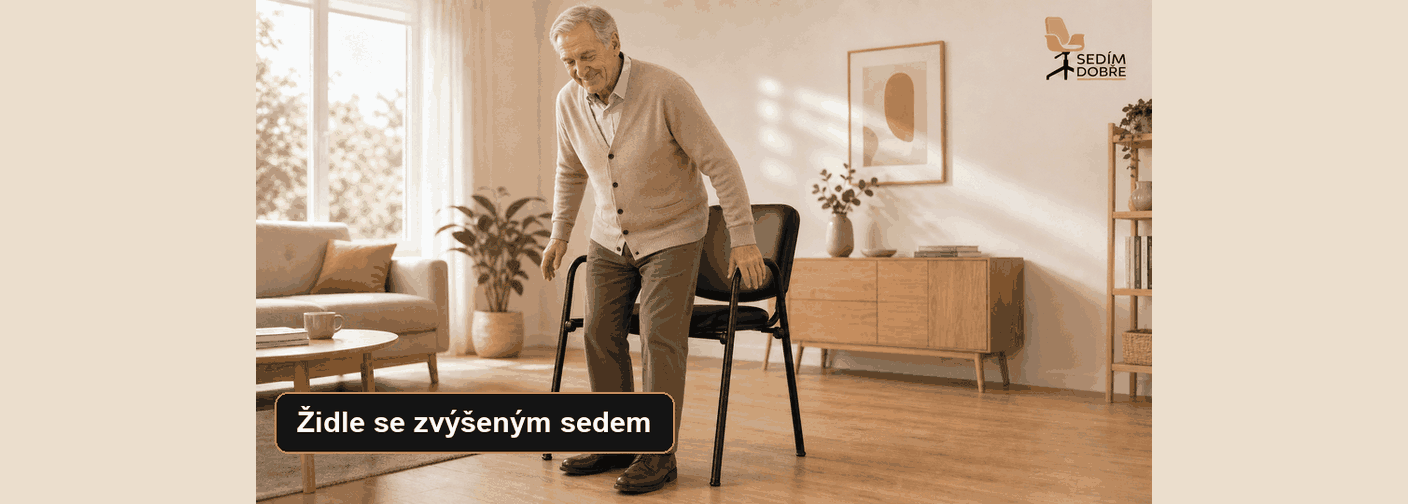 Židle se zvýšeným sedem
