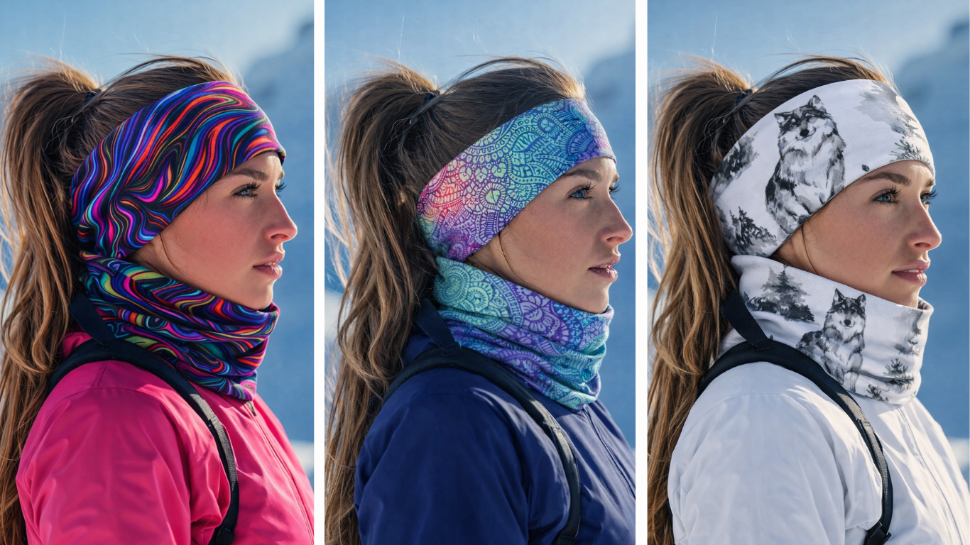 Zimní čelenka s nákrčníkem