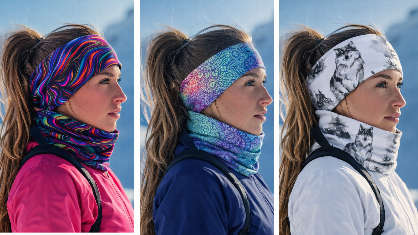 Zimní čelenka s nákrčníkem