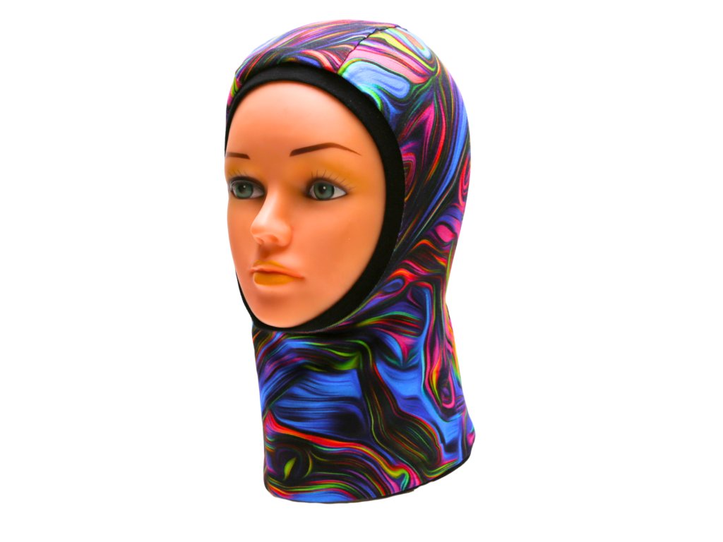 podzimní zimní kukla neon duha duhové děti dospělý (3)