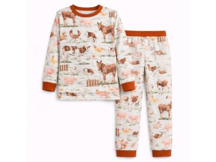 detske-pyzamo-zviratka-na-statku