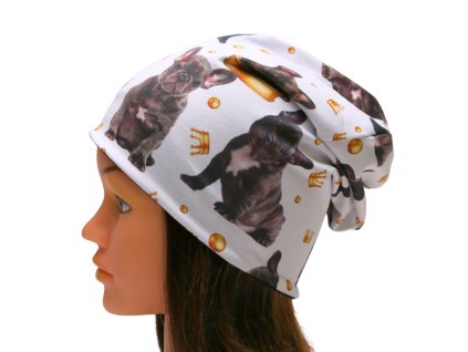 zimni podzimni cepice nakrcnik sala pes psi pejsci pejskove tlapky knirac borderkolie buldok bulldog bigl labrador pro deti pro zeny pro muze bavlna (61)