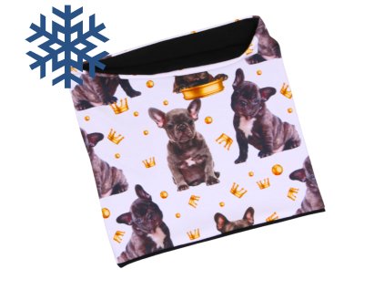 zimni podzimni cepice nakrcnik sala pes psi tlapky borderkolie knirac bigl buldog bernsky salasnicky pro deti dospele zeny muze motiv psu pejsek pejskove pejsci (4)