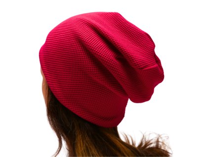 čepice-dámská-detská- pletenina-malinová-magenta