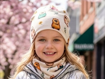 jarni podzimni cepice nakrcnik kapybara (1)