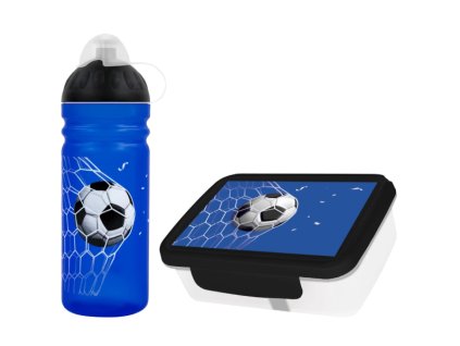 zdrava lahev fotbal goal box na svacinu