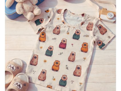 tricko kapybara-kratky-rukav-bavlna