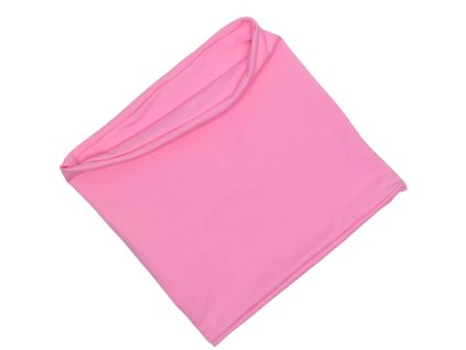 NÁKRČNÍK - PINK - bavlněná růžová podšívka