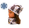 zimni podzimni cepice nakrcnik sala pes psi tlapky borderkolie knirac bigl buldog bernsky salasnicky pro deti dospele zeny muze motiv psu pejsek pejskove pejsci (2)