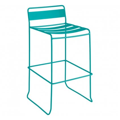 isimar minimalist furniture PORTOFINO low stool turquoise blue