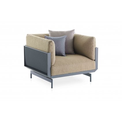 onde lounge chair blue grey atlas plain 45