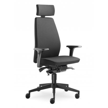 kancelárska otočná stolička s opierkou hlavy,alva 330 sys br211 f40n1 rm60 bo pn ho v1 po, LD seating