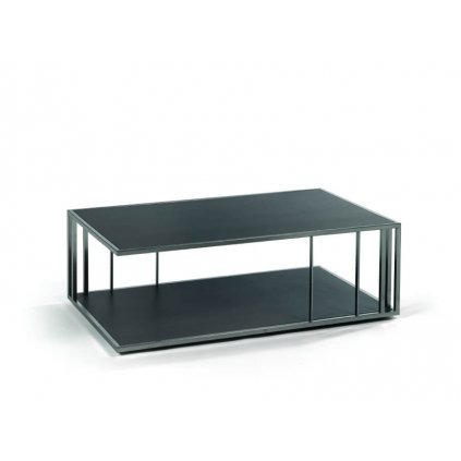 Záhradný konferenčný stolík SUITE lounge side table 120x70 cm, Fischer Möbel, moderný konferenčný stolík s úložným priestorom, sivý