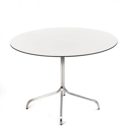 Okruhly jedalensky stol MODENA 1495 R80, Fischer Mobel, biely sklapaci
