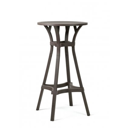exterierovy barovy stol, hneda farba terra COMBO HIGH NARDI vonkajsi barovy stol na terasu