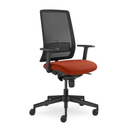 otocna kancelarska stolicka synchronna mechanika cierne plasty lyra air 215 bl sy br207 LD SEATING pracovna stolicka k pocitacu so sietovanym operadlom