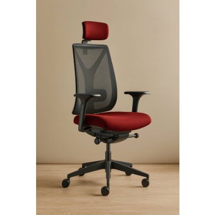 kancelarska stolicka leaf 503 syq ho bo p br 211 SALO SLW3001 cervena LD seating (2)