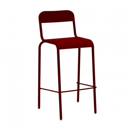 isimar exterior furniture design RIMINI stool red wine min