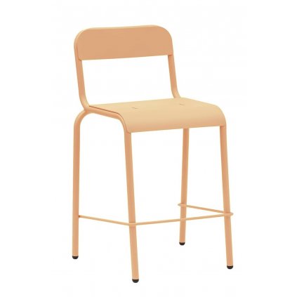 isimar exterior furniture design RIMINI low stool pastel pink