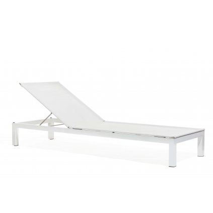 Lounger white alu 2