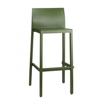 Záhradná barová stolička KATE 2344 H75, SCAB, plast, stohovateľná, výška sedu 75 cm