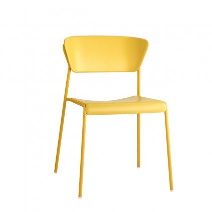 Záhradná stolička LISA 2865, SCAB, žltá, stohovateľná