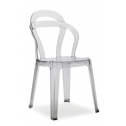 Záhradná stolička TiTí 2330, SCAB, priesvitný plast