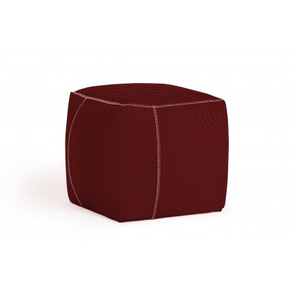 Costuras base pouf 45 hexagon red