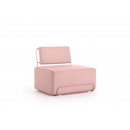 LILLY lounge chair 45 plain pink