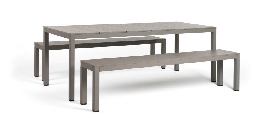 Záhradný set RIO BENCH ALU - stôl s lavicami