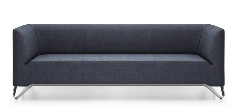 Dizajnová trojmiestna sofa SOFTBOX 31 aluminum
