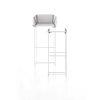 textile high stool white product image 3