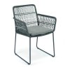 Zahradne kreslo FILO 2360AS 41, Fischer Mobel, antracit, sivy podsedak