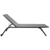 Zahradne lehatko ATLANTIC sunbed 3327AS, Fischer Mobel, s kolieskami, polohovatelne, tkanina Silver black