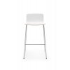 Drevená barová stolička biela COM K12CV, Profim, vysoká stolička hocke, spredu