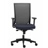 kancelárska otočná stolička so sieťovaným operadlom, nastaviteľné podrúčky, plastový čierny kríž,EASY PRO 1207,RIM, pracovná stolička so sieťovaným operadlom