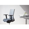 kancelárska otočná stolička,operadlo s plastickým vodorovným vzorom,synchrónna mechanika,EASY PRO 1207 L,RIM,pracovná stolička