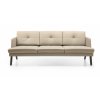Dizajnová pohovka OCTOBER 31 wood, Profim, trojmiestna béžová pohovka