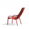 exterierove kreslo v cervenej farbe NET LOUNGE CORALLO NARDI zahradne kreslo na terasu k bazenu