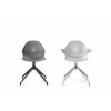 Otocna celokovova stolicka KLERA C, Sitia, sive stolicky bez koliesok, spredu