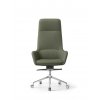 Otocne kancelarske kreslo DARWIN, Sitia, s vysokym operadlom, zelene, spredu