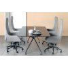 Otocne kancelarske kreslo DARWIN, Sitia, s vysokym operadlom, sive kresla na kolieskach