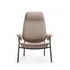 vysoke calunene kreslo s kovovou konstrukciou a calunenymi podruckami EPOCC LOUNGE 521 P A BEJOT kreslo do salonika