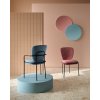 Dizajnova calunena stolicka MIES, Innova, ruzova a modra stolicka