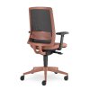 otocna kancelarska stolicka so sietovanym operadlom detaily v tehlovej farbe LYRA AIR 215 brick at br210 f4013 LD SEATING tehlova otocna stolicka k pocitacu