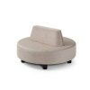 calunena okrúhla pohovka s opierkou chrbta urcena pre verejne priestory NUBI NB PO12 BEJOT okruhla sofa do hal a cakarni