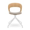 konferencna stolicka otocna,drevena stolicka s calunenym sedadlom, biela podnoz LOTUS LT 02 H F70 N0 LD SEATING SEDOOZ otocna stolička do rokovacej miestnosti (2)
