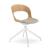 konferencna stolicka otocna,drevena stolicka s calunenym sedadlom, biela podnoz LOTUS LT 02 H F70 N0 LD SEATING SEDOOZ otocna stolička do rokovacej miestnosti (1)